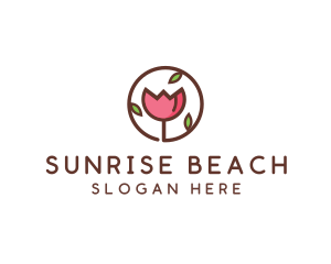 Tulip Flower Wellness Spa  logo design