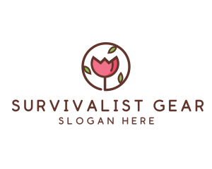 Tulip Flower Wellness Spa  logo design