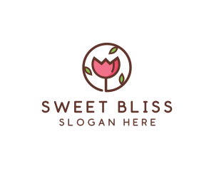 Tulip Flower Wellness Spa  logo design