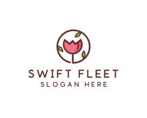 Tulip Flower Wellness Spa  logo design