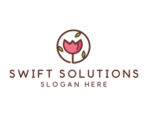 Tulip Flower Wellness Spa  logo design