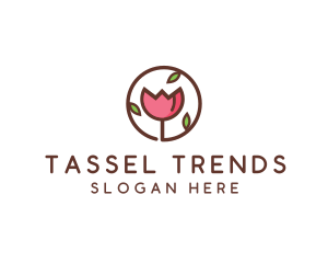 Tulip Flower Wellness Spa  logo design