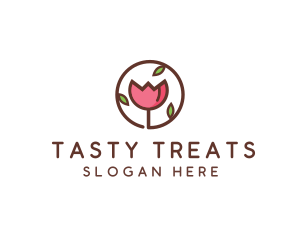 Tulip Flower Wellness Spa  logo design