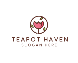 Tulip Flower Wellness Spa  logo design