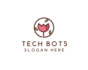 Tulip Flower Wellness Spa  logo design