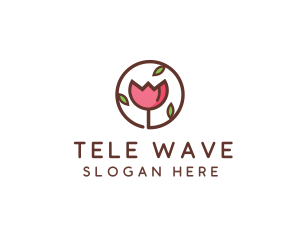 Tulip Flower Wellness Spa  logo design