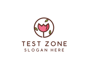 Tulip Flower Wellness Spa  logo design