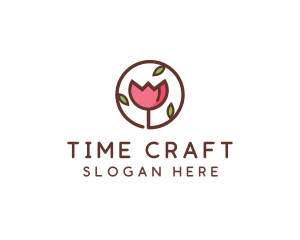 Tulip Flower Wellness Spa  logo design