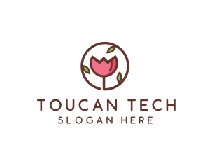 Tulip Flower Wellness Spa  logo design