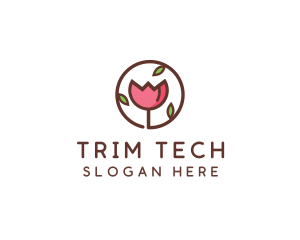 Tulip Flower Wellness Spa  logo design