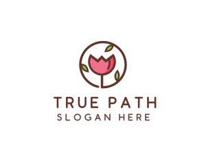 Tulip Flower Wellness Spa  logo design