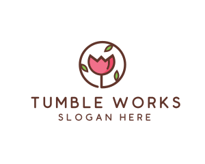 Tulip Flower Wellness Spa  logo design