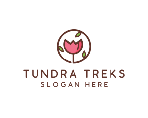 Tulip Flower Wellness Spa  logo design