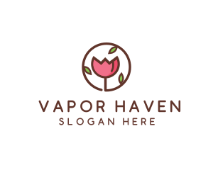 Tulip Flower Wellness Spa  logo design