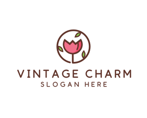 Tulip Flower Wellness Spa  logo design