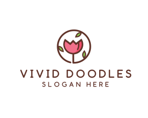 Tulip Flower Wellness Spa  logo design