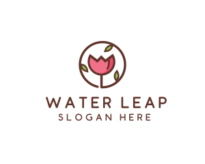 Tulip Flower Wellness Spa  logo design