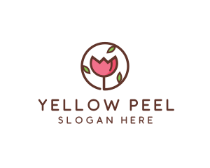 Tulip Flower Wellness Spa  logo design