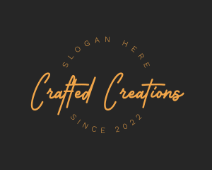 Retro Cursive Fashion logo design