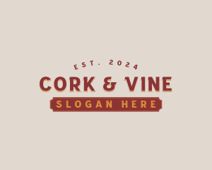 Bar Winery Restaurant logo design