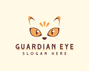 Pet Cat Eye logo design