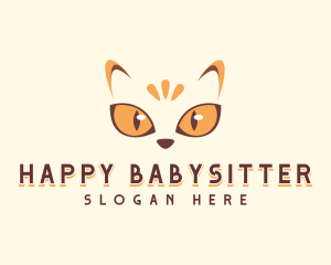 Pet Cat Eye logo design