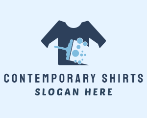 Clean Wash Shirt logo design