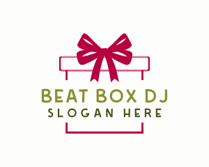 Ribbon Gift Box logo design