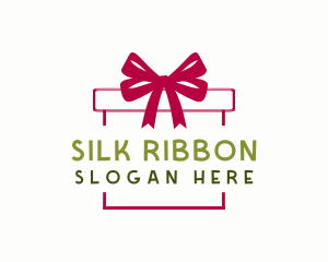 Ribbon Gift Box logo design