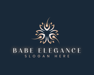 Elegant Wellness  Skin Hair Follicle logo design