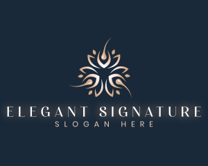 Elegant Wellness  Skin Hair Follicle logo design