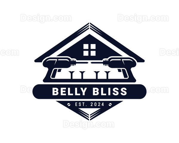 Drill Carpentry Builder Logo