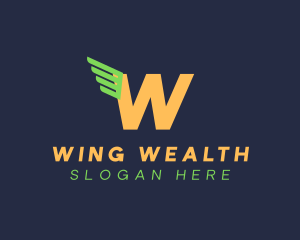 Logistics Wing Courier logo design