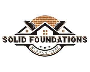 Paving Bricklaying Masonry logo design