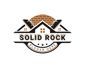 Paving Bricklaying Masonry logo design