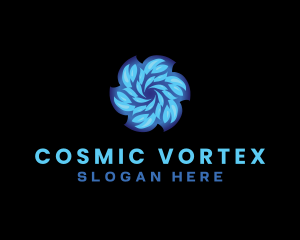 HVAC Water Wave Vortex Fan logo design