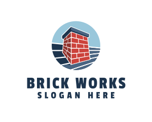 Brick Chimney Construction logo design