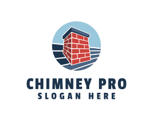 Brick Chimney Construction logo design