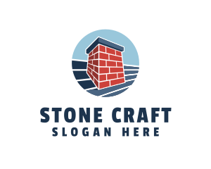 Brick Chimney Construction logo design