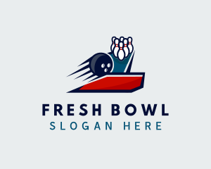 Sports Bowling Alley logo design