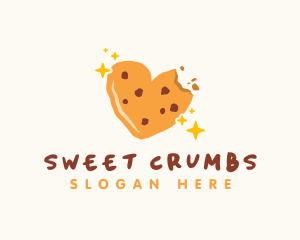 Heart Cookie Bakery Bites logo design