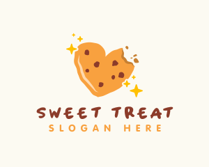 Heart Cookie Bakery Bites logo design