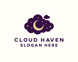 Star Moon Cloud logo design