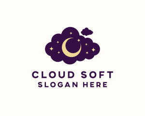 Star Moon Cloud logo design