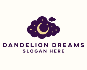 Star Moon Cloud logo design