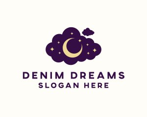 Star Moon Cloud logo design