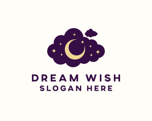 Star Moon Cloud logo design