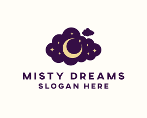 Star Moon Cloud logo design