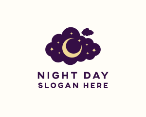 Star Moon Cloud logo design