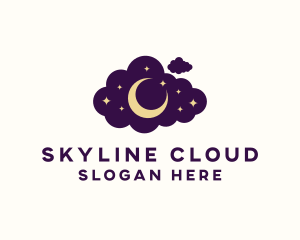 Star Moon Cloud logo design